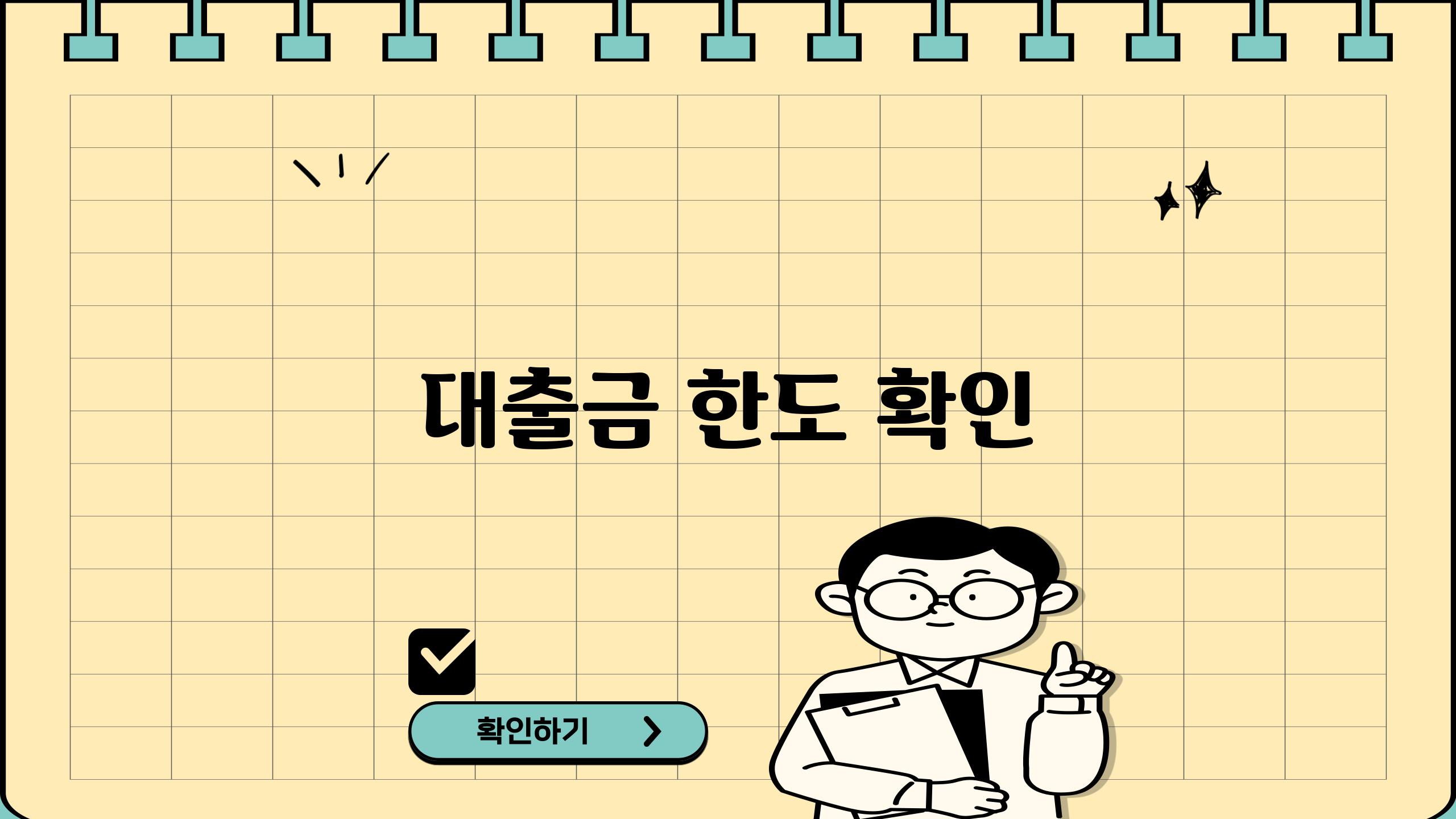 대출금 한도 확인