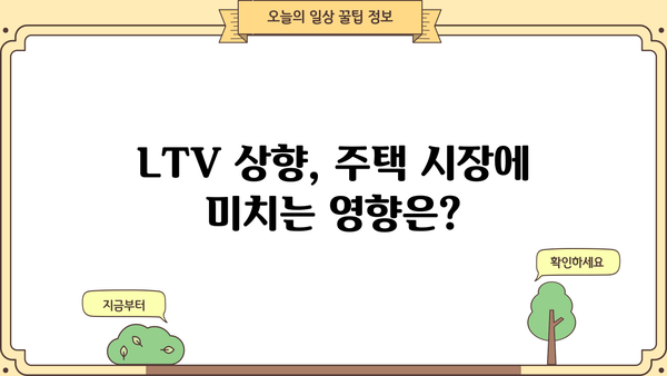 부동산 대출규제 완화, 생애최초 LTV 80%까지! 누구에게 득일까? | 부동산, 대출, LTV, 규제 완화, 주택 시장