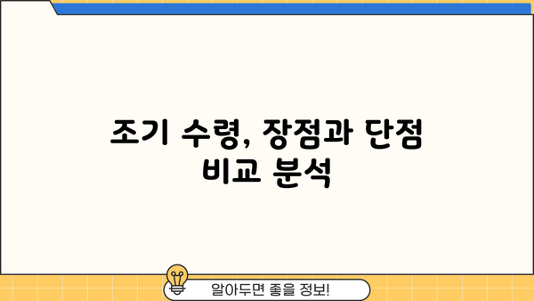 국민연금 조기 수령, 가능할까요? | 나이, 조건, 방법 완벽 가이드