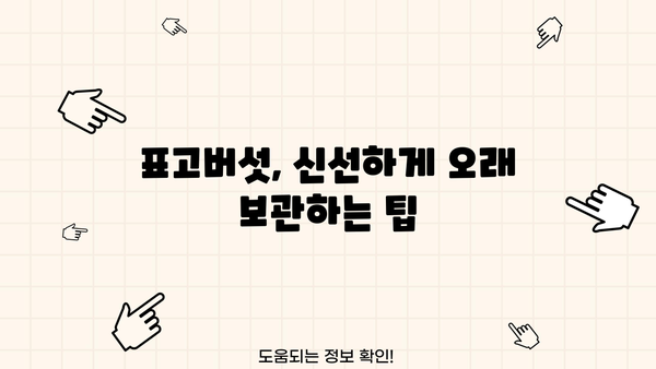 표고버섯 효능, 보관법, 부작용까지 완벽 정리 | 건강, 요리, 영양
