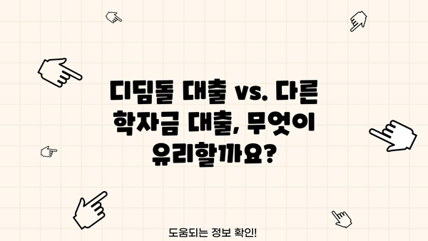 디딤돌 대출 계산기| 나에게 맞는 금액과 이자 확인하기 | 학자금 대출, 대출 계산, 금리 비교