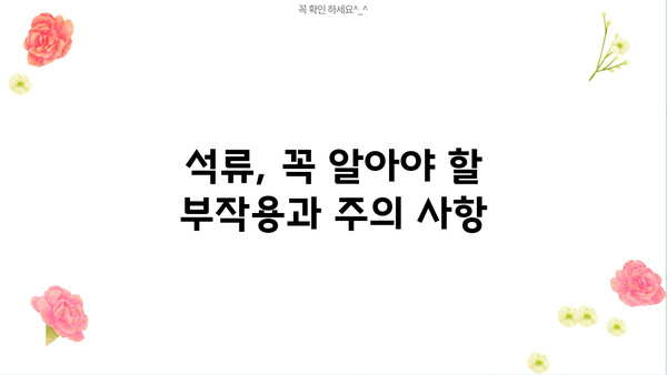 여성 건강을 위한 석류의 모든 것| 효능, 부작용, 섭취 방법 | 석류즙, 여성 건강, 갱년기, 피부미용