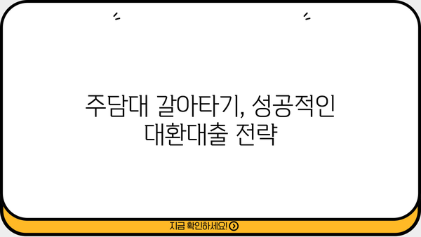 주담대 금리 갈아타기 완벽 가이드| 고정 vs 변동, 대환대출 진행방법 (만기별 비교) | 주택담보대출, 금리 비교, 대출 갈아타기, 대환대출