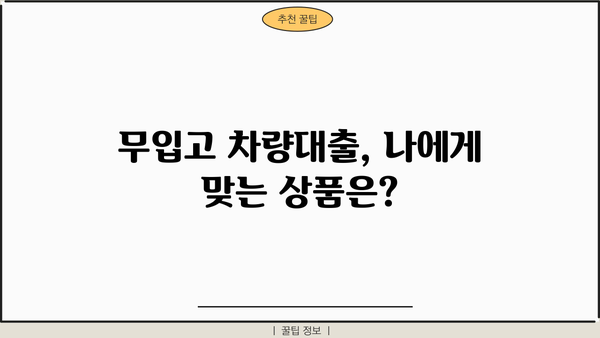 차량대출 무입고, 까다롭지 않아요? | 간편한 진행 방법 & 유의 사항