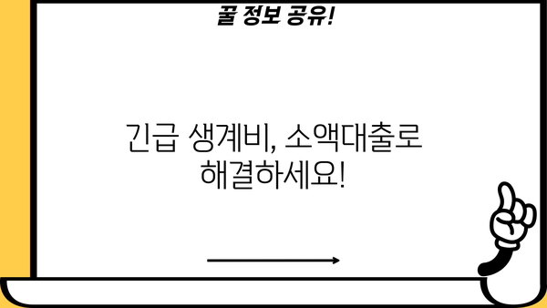 2024 연체자도 가능! 긴급생계비 소액대출 신청 방법 총정리 |  긴급대출, 소액대출, 연체자 대출, 생계비 지원