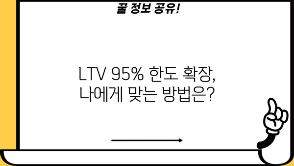 후순위담보대출 LTV 95% 한도 확장! 추가 가능한 다양한 방법 알아보기 | 부동산, 대출, 금융