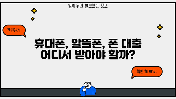 폰 대출 쉬운 곳 TOP3| 휴대폰, 알뜰폰, 무서류, 당일 대출, 금리 비교 | 즉시 승인, 최저 금리, 간편 대출