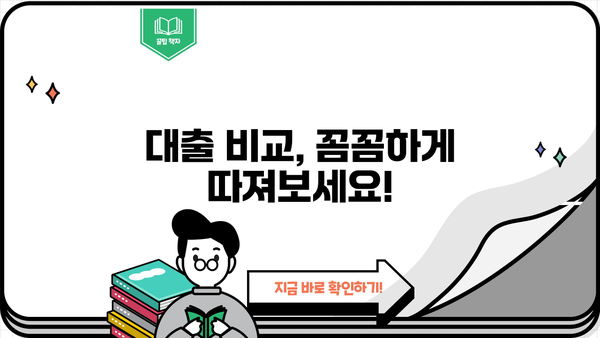 대출 가입 전 꼼꼼 체크리스트| 나에게 딱 맞는 최고의 대출 상품 찾기 | 대출 비교, 금리, 조건, 신용등급