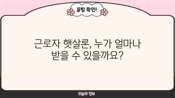 근로자 햇살론 서민대출 자격 & 조건 완벽 가이드 | 신청 자격, 대출 한도, 금리, 필요 서류, 신청 방법