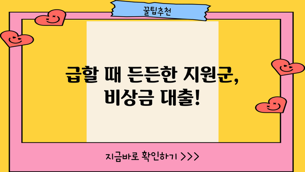 비상금 마련, 급할 때 누구나 OK! | 금융권 비상금 대출| 직장인 & 무직자 한도, 금리, 이자 총정리