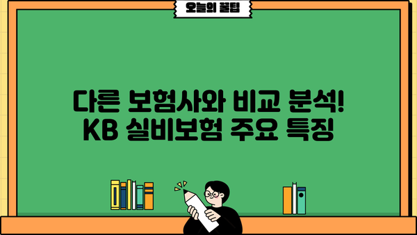 KB 실비보험 가입 전 꼭 알아야 할 핵심 정보 | 보장 범위, 면책 조항, 주요 특징 비교