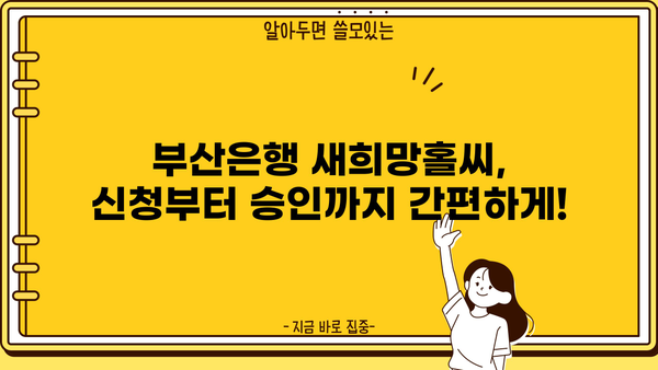 부산은행 긴급생계자금대출 새희망홀씨| 금리, 조건, 신청방법 완벽 가이드 | 부산은행, 긴급대출, 서민금융, 대출상담