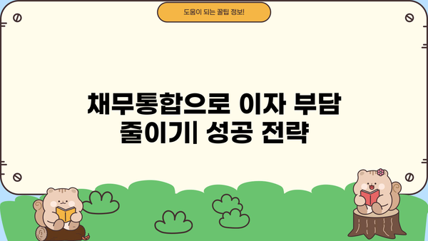 최저금리 채무통합으로 대출 갈아타기| 성공 전략 & 단계별 가이드 | 부채 관리, 금리 비교, 신용점수