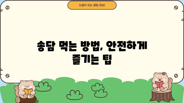 송담의 놀라운 효능 & 부작용 완벽 정리 | 송담 먹는 방법, 주의 사항, 효과 높이는 팁